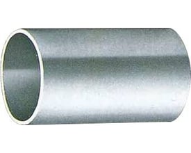 Nærbillede af Klauke T-muffe til komprimerede ledere med dimensioner på 120mm² og 22mm længde, viser fortinnet overflade.