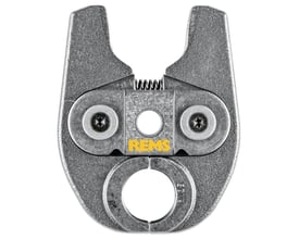 REMS pressbakke Mini RN 25/26 til Roth PressCheck, vist forfra med tydelig Rems logo og 26mm dimensionsmarkering.