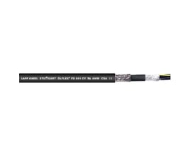 Lapp Olflex FD 891 CY 4G2,5 kabel med skærm og tydelig trykning af mærke og certificeringer.