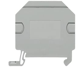 Siemens skillevæg i grå til klemmer op til 4,0 mm2, 2 mm bred, med snap-on montering.