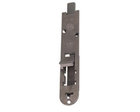 Fix kantrigle 138mm med 15mm riglefremspring, ubehandlet stål med indbrudshæmmende spærreanordning.