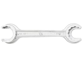 Nærbillede af IMI ta prk nøgle i metal, 32-40 mm, viser tydeligt markeringerne 'PRK 40' og 'PRK 32'.