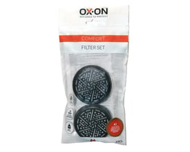 OX-ON Filterset Comfort A2 emballage med 2 stk. A2 gasfiltre til halvmasker, egnet til maling og lak.