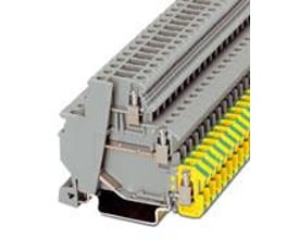 Phoenix Contact DOK 1,5-2D sensor-/aktuatorklemme med skruetilslutning, 6,2 mm bred, grå, monteret på din skinne.