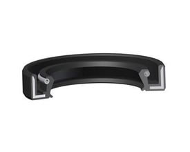 Olietætningsring type OAS, sort NBR-70, med dimensionerne 52x68x8 mm, viser tætningslæbe og fjeder.