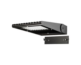 SG Armaturen Langfoss 20000 4K DALI spotlight i mørkegrå pulverlakeret aluminium med asymmetrisk optik.