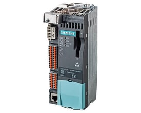 Siemens Sinamics S120 styrekort CU310-2 DP med Profibus interface, en kompakt enhed med mange tilslutningsmuligheder.
