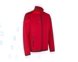 ID Identity sporty rød fleece cardigan i størrelse 3XL med YKK lynlås og diskret sidelomme.