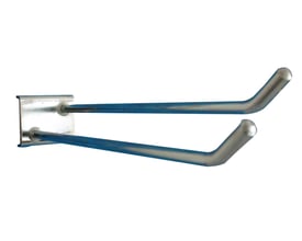 Maskinfabrikken Universal dobbelt værktøjskrog, 200mm, 35 graders vinkel og Ø6mm krogdiameter, vist isoleret på hvid baggrund.