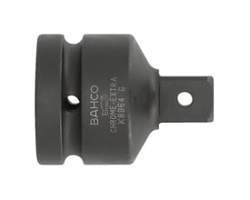 Bahco kraftovergang, 1" firkant til 3/4", fremstillet i højtlegeret stål med fosfateret finish, vist med logo og modelnummer K8964 G.