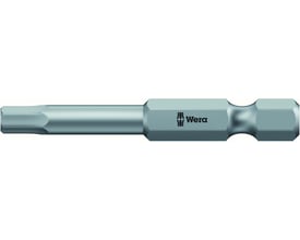 Detaljeret billede af Wera Bits 840/4 Z med tydeligt Wera-logo og Hex-Plus profil i 8,0 mm størrelse.