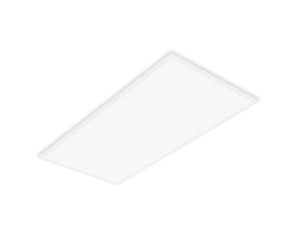 Hvidt, rektangulært Ledvance Compact LED-indbygningspanel med stor lysflade og smal ramme, 42 W og UGR19.
