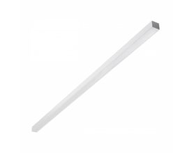 SpectrumLED kontorlampe på 150 cm med justerbar watt og CCT vises som en lang, hvid, slank lampe.