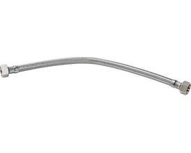 NEOPERL tilslutningsslange af EPDM med rustfri stålflet og lige omløbere, 2000 mm lang med ½" x ¾" dimensioner.