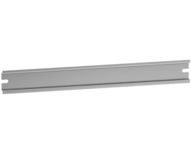 Schneider Electric symmetrisk DIN-skinne H35D7.5mm, 200mm lang, til Spacial SBM kabinetter, fremstillet af metal med præcisionsudskæringer i enderne.