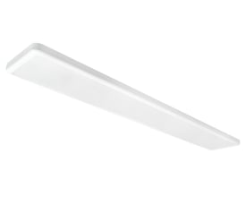 SG Armaturen Sense Surface LED-armatur, 300x1600mm, hvidt design med plan front på hvid baggrund.