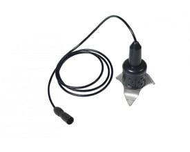 Pam B-2 mikrofon med trefod, sort design med metaltrefod og sort kabel med stik, placeret på hvid baggrund.