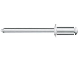 Stanley Engineered Fastening POP rundhovedet popnitte i rustfrit stål A2, 3,2 x 13 mm, set fra siden.