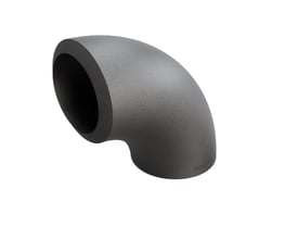 Indura 90 graders bøjning i P235GH-TC1 stål, 60,3x7,1mm, med en 3D radius på 76mm.