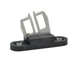 Fleksibel venstre AZ 15/16 B2 nøgle med sort base og metalclips til små aktiveringsradius.