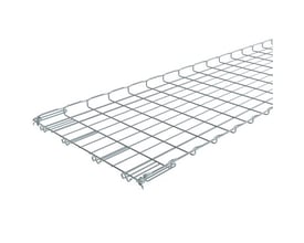 Nærbillede af Legrand FC gitterbakke, der viser Fasclic+ samlingen og den robuste, galvaniserede stålkonstruktion.