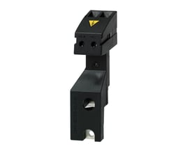Siemens Sinamics DC link rectifier adapter med skrueklemmer til 0,5-10 mm2 kabler. Adapteren er sort plast med advarselssymbol.
