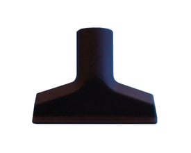 Nordic Quality tekstilmundstykke i sort plast med 32mm tilslutning og 12cm bredde, isoleret på hvid baggrund.
