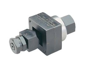 Klauke specialform hulstanser "Heavy Duty" 36x86mm, en kraftig, rektangulær hydraulisk udstanser i sort metal med indgraveret tekst.