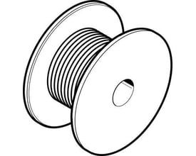 Festo trykluftslange PUN-H-4X0,75-NT-500 på en spole med naturfarvet slange og 4 mm ydre diameter.