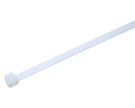 Naturfarvet kabelbinder på 4,6x160 mm, fremstillet af slidstærkt polyamid (PA) materiale og klar til brug.