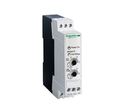 Schneider Electric Altistart 01 softstarter til DIN-skinne med 110-480V, 3A og integreret bypass funktion.