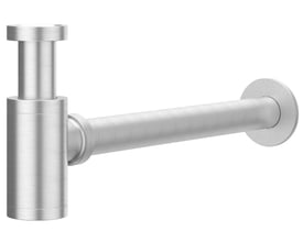 Sanibell IVY design pungvandlås i børstet rustfrit stål med 1 1/4" omløber og 32 mm rør tilslutning.