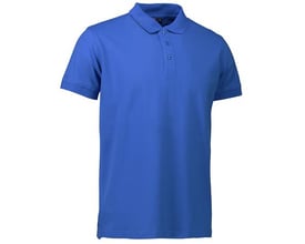 ID Identity polo shirt i str. S i azurblå, lavet af piquékvalitet med stretchmateriale for en behagelig pasform.
