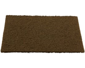 Ironside nylonslibeark på 125 x 225 mm med meget fin, tæt og ru fiberstruktur, vist fladt oppefra.