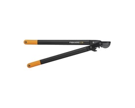 Fiskars PowerGear L78 grensaks med synlig gearmekanisme og 70 cm håndtag i åben position.