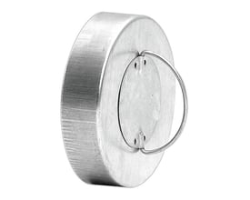 Lindab endebund EPFH 315 mm med håndtag, set fra siden, viser den solide stålkonstruktion.