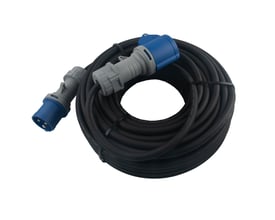 25M CEE 3P forlængerkabel på 16A med 3G2,5 H07RN-F kabel og IP44 klassificering.