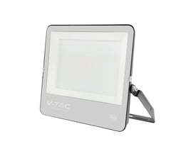 V-TAC 300W LED projektør i grå aluminium med Cree chip, 4000K lysfarve og justerbart monteringsbeslag.