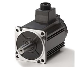 Omron G5-serie vekselstrømsservomotor, 1 kW, 400 V AC, 3000 omdr./min., 3,18 Nm, med inkrementel encoder og monteringsflange.