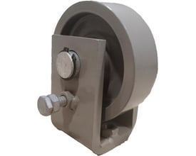 Elsewedy Electric trafohjul til transformere på 100-1000 kVA, vist skråt forfra med hjul og beslag.