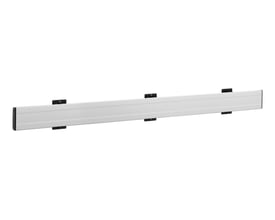 Vogel's PFB 3419 CONNECT-IT-interfacebar på 1915 mm i sølv med sorte beslag, set skråt forfra.