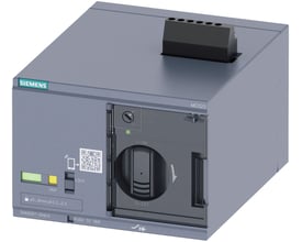 Siemens MO320 motordrev, 24-60 V DC, med betjeningsknapper og statusindikatorer på grå overflade.