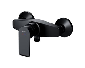 AM.PM Flash etgrebs brusebatteri i mat sort messing med 1-grebs betjening, traditionel montering.