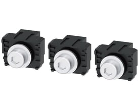 Siemens møtrikholdersæt, 3 stk. til 3VA61/62 afbrydere med 150/250A mærke strøm og 1-tommes busbars.