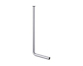 Viega afløbsrørsvinkel i forkromet metal med 40 mm diameter og justerbar længde på 220-680 mm.