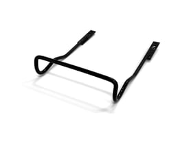 Sikkerhedsskridsikring til Telesteps teleskopstiger, fremstillet af sort metal, designet til at forhindre stigen i at glide.