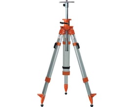 Spectra elevatorstativ i orange og aluminium med en justerbar højde fra 80 til 200 cm, med mm-skala og låsbar funktion.