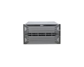 Dahua EVS7148S video storage i 6U-format med 48 drevpladser, set forfra med mørkt kabinet og frontgitre.
