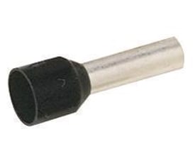 Elpress isoleret ABIKO terminalrør KA1,5-18ETD i sort med fortinnet kobber, 1,5mm2 leder.