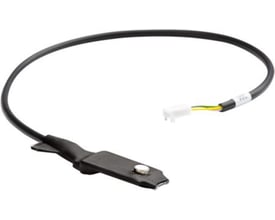 Dantherm VOC-sensor/luftkvalitetsføler på 480 mm med sort ledning, flad føler og hvidt stik.